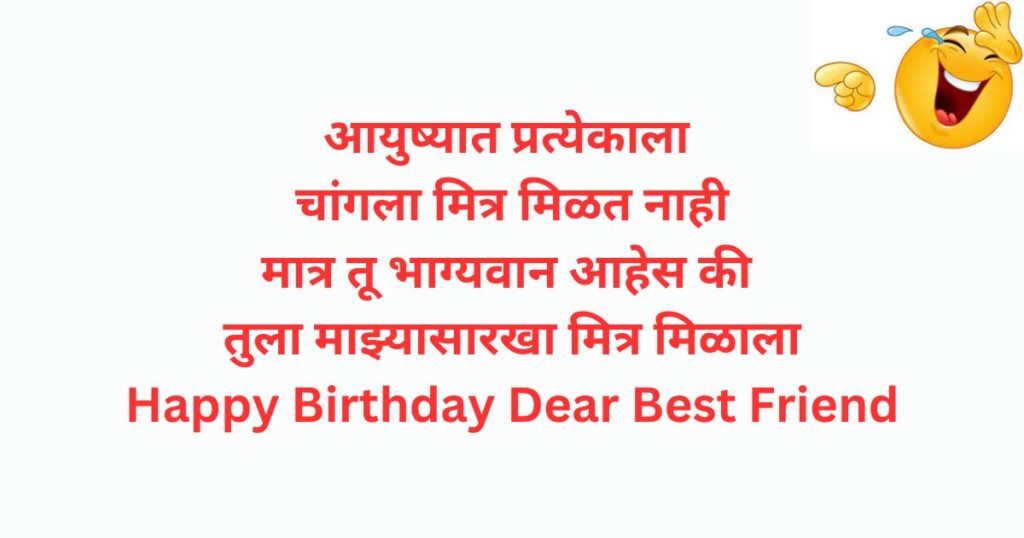 funny birthday wishes in marathi for friend
